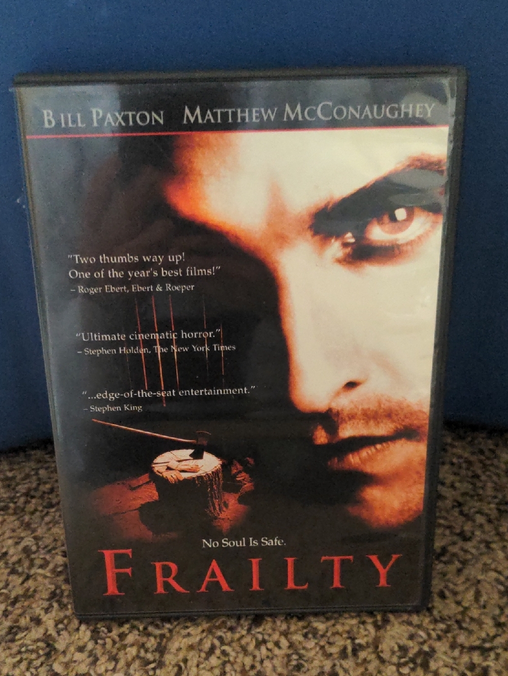 Frailty Film Movie DVD Matthew McConaughey No Soul Is Safe. Devil Heaven God